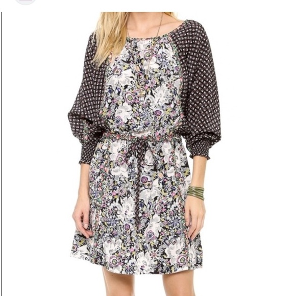 Juicy Couture 2 Floral Patterned Dress with Black Accents - Picture 1 of 4